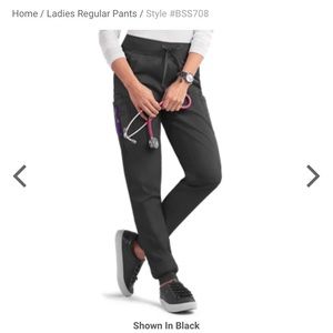 BUTTER-SOFT BLACK JOGGER SCRUBS